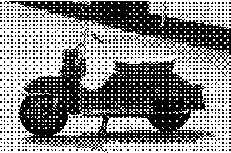 imaxen de unha scooter co dith ordenado